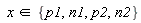 `in`(x, {n1, n2, p1, p2})