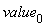 value[0]