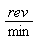 rev/min