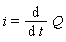 i = diff(Q, t)
