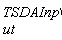 TSDAInput