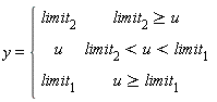 y={[[limit[2],limit[2]>=u],[u,limit[2]<u<limit[1]],[limit[1],u>=limit[1]]]
