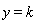 y = k
