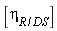[eta[R/DS]]