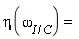eta((omega^())[I/C]^) = 