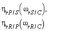 eta[rP/S](omega[rS/C]), eta[rR/P](omega[rR/C])