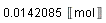 0.142085e-1*Unit('mol')