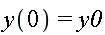 y(0) = y0