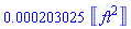 0.203025e-3*Units:-Unit(('ft')^2)
