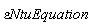 `&varepsilon;NtuEquation`