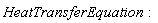 HeatTransferEquation