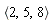 `<,>`(2, 5, 8)