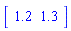 Array([1.2, 1.3])