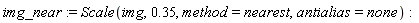img_near := Scale(img, .35, method = nearest, antialias = none)