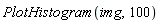 PlotHistogram(img, 100)
