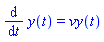 diff(y(t), t) = vy(t)