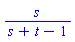 s/(s+t-1)