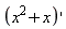 diff(x^2+x, x)