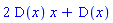2*D(x)*x+D(x)
