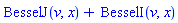 BesselJ(v, x)+BesselI(v, x)
