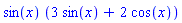 sin(x)*(3*sin(x)+2*cos(x))
