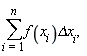 (&sum;)f(x[i])Deltax[i],