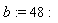 b := 48