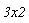 `3x2`
