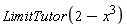LimitTutor(2-x^3)