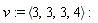 v := `<,>`(3, 3, 3, 4)