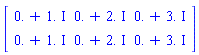 Matrix([[0.+1.*I, 0.+2.*I, 0.+3.*I], [0.+1.*I, 0.+2.*I, 0.+3.*I]])
