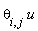 theta[i, j]*u