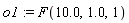 o1 := F(10.0, 1.0, 1)