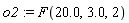 o2 := F(20.0, 3.0, 2)