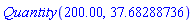 Quantity(200.00, 37.68288736)