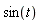 sin(t)