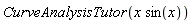 CurveAnalysisTutor(x*sin(x))