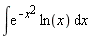 int(exp(-x^2)*ln(x), x)