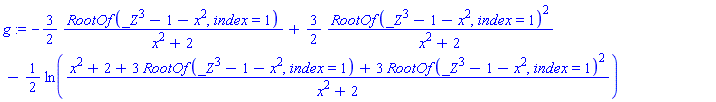 -(3/2)*RootOf(_Z^3-1-x^2, index = 1)/(x^2+2)+(3/2)*RootOf(_Z^3-1-x^2, index = 1)^2/(x^2+2)-(1/2)*ln((x^2+2+3*RootOf(_Z^3-1-x^2, index = 1)+3*RootOf(_Z^3-1-x^2, index = 1)^2)/(x^2+2))