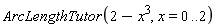 ArcLengthTutor(2-x^3, x = 0 .. 2)