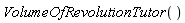 VolumeOfRevolutionTutor()