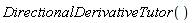 DirectionalDerivativeTutor()