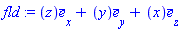 fld := Vector[column]([[z], [y], [x]], ["x", "y", "z"], "field")