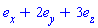 Vector[column]([[1], [2], [3]], ["x", "y", "z"])