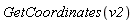 GetCoordinates(v2)