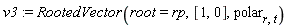 v3 := RootedVector(root = rp, [1, 0], polar[r, t])