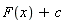 F(x)+c