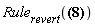 Rule[revert](Int(sin(2*x), x) = -(1/2)*cos(u))