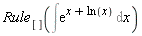 Rule[](Int(exp(x+ln(x)), x))