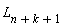 L[n+k+1]
